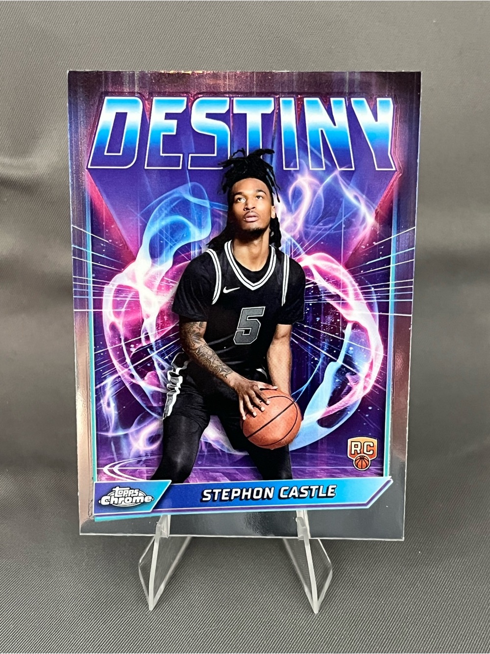 DESTINY Stephon Castle Spurs Basketball Rookie Card D-3